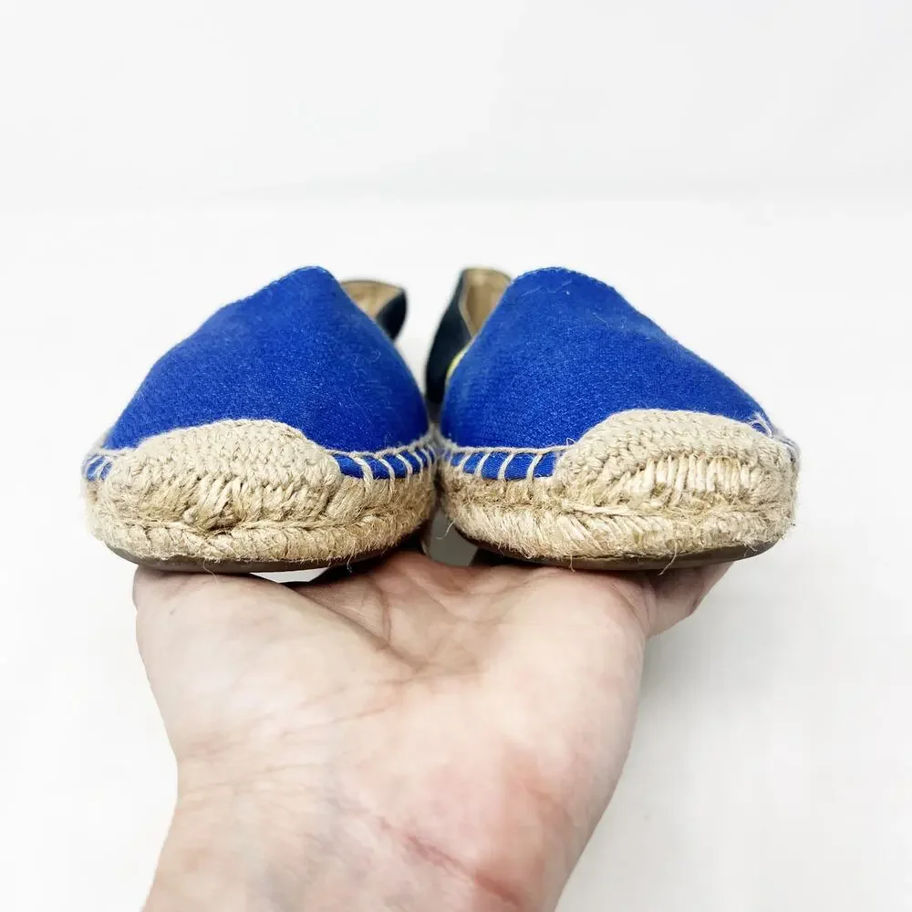 [Sperry Top-Sider] Blue Colorblock Canvas Katama Cape Espadrille Flats Size 6.5